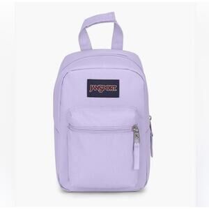 JanSport Big Break Lunch Bag Insulated Interior Pastel Lilac NWT
